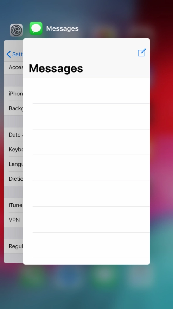 Slide upwards on the required application to end it. Slide upwards on the required application to end it.