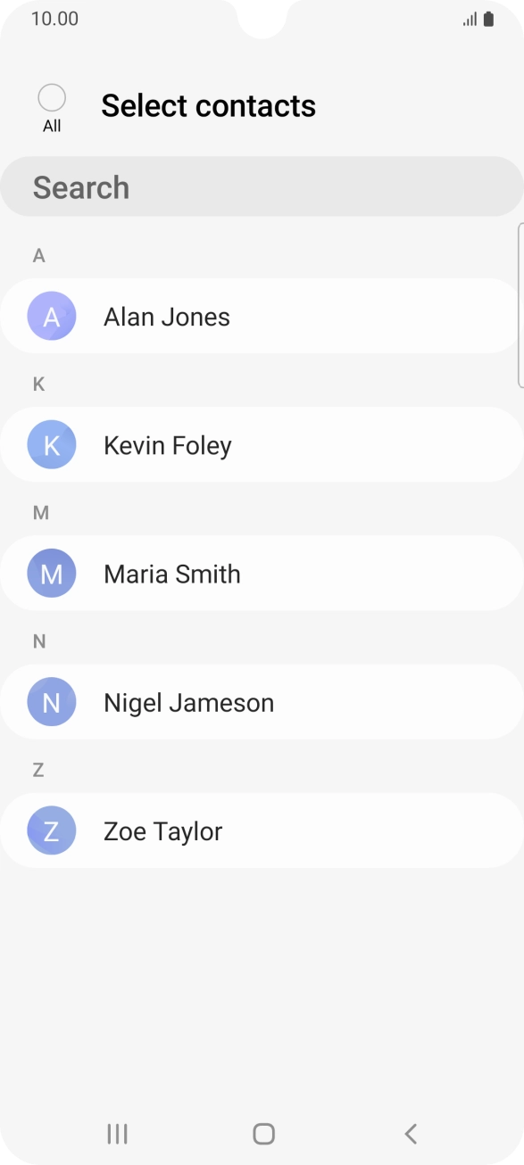Press the field above 'All'.