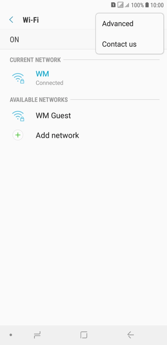 Press Advanced. Press Advanced.