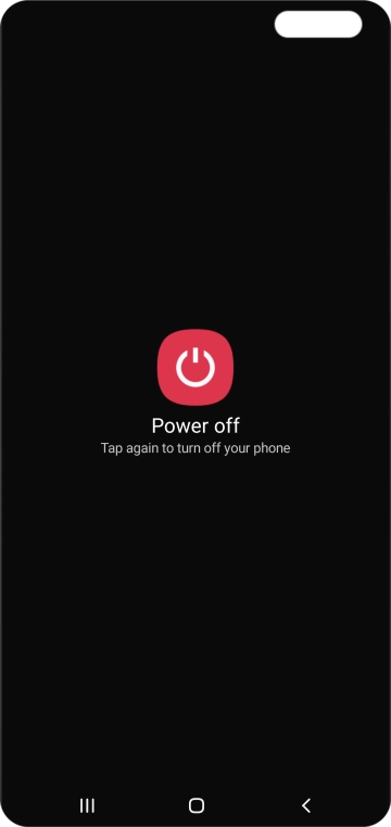 Press Power off.