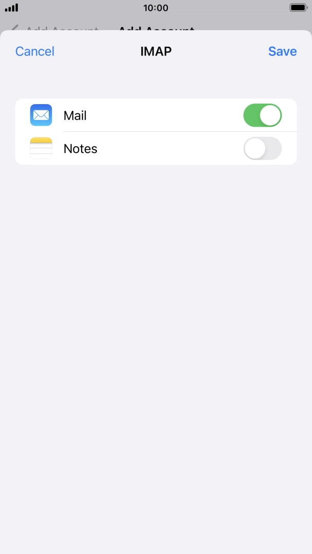 Press Save. Your email account has now been set up. To select more settings for incoming and outgoing server, proceed with the following steps. Press Save. Your email account has now been set up. To select more settings for incoming and outgoing server, proceed with the following steps.