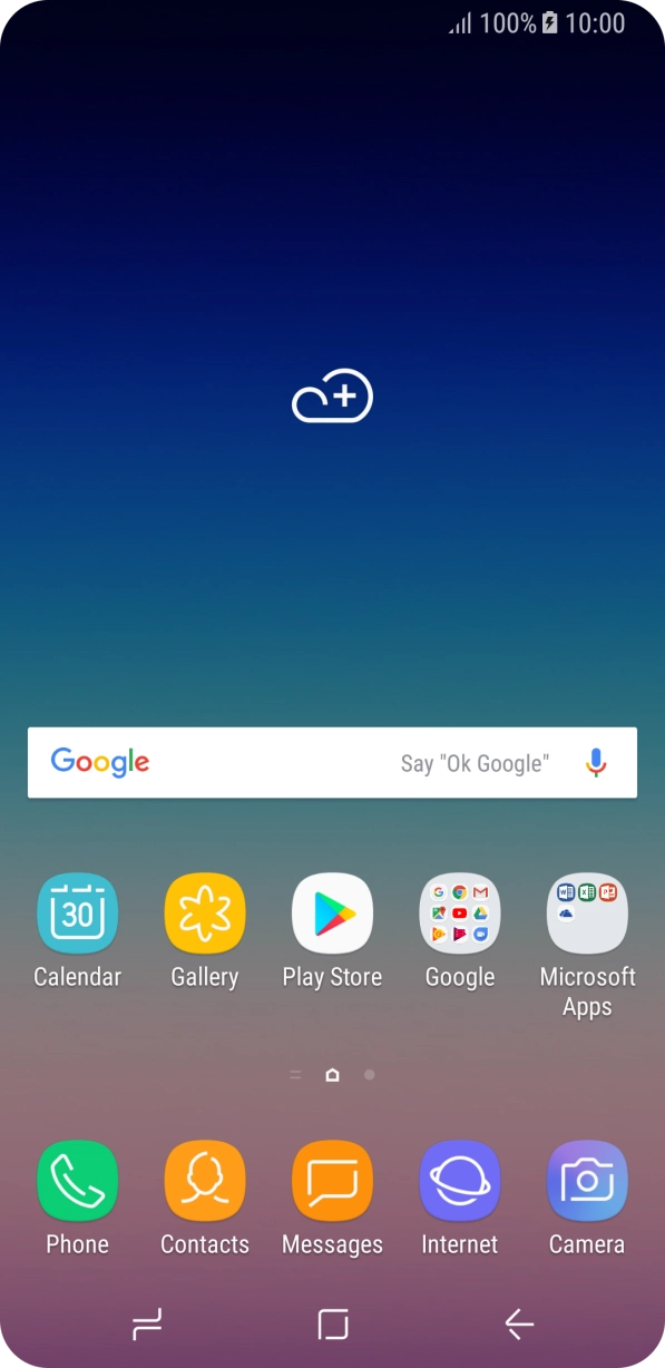 When the battery charging icon is displayed, charging is in progress.