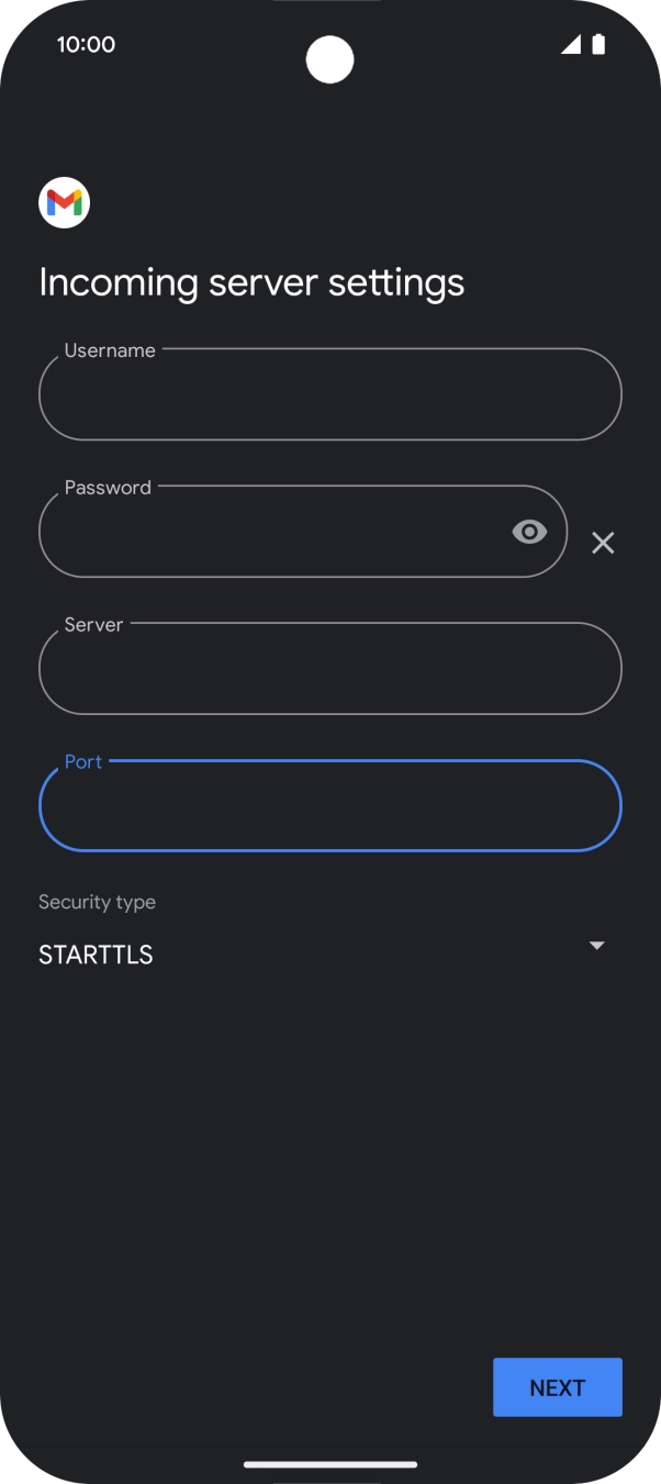 Press the drop down list below 'Security type'.
