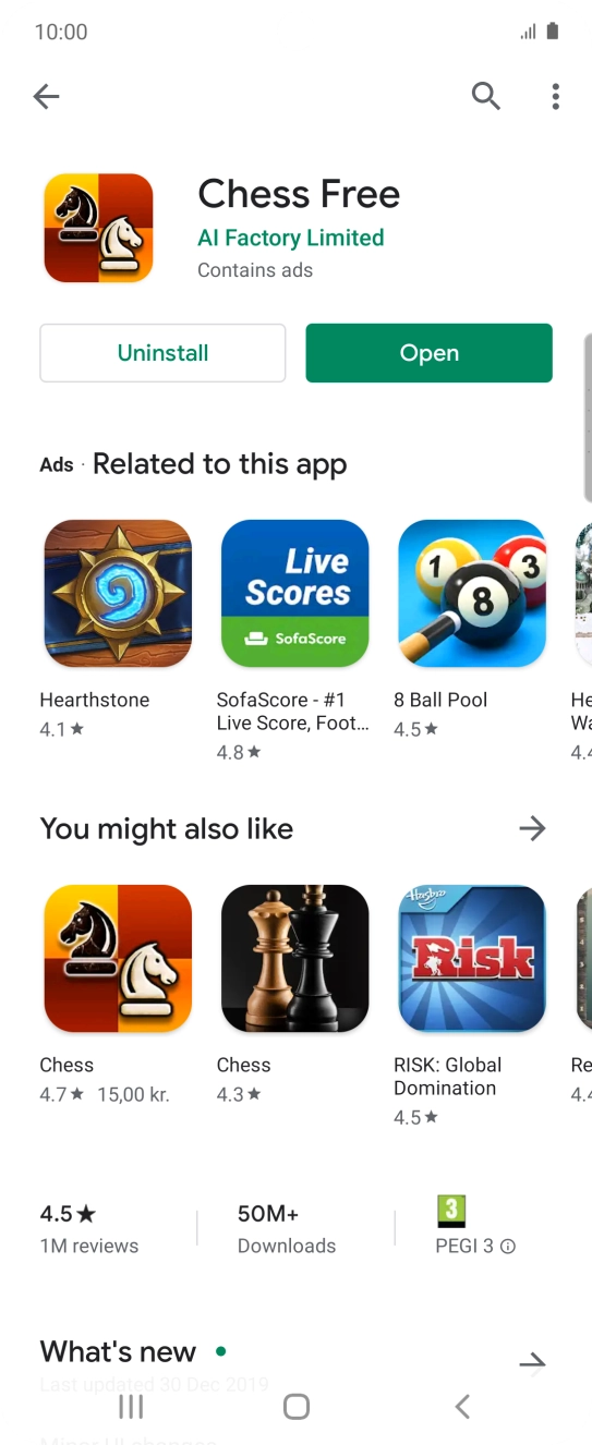 Press the Home key to return to the home screen.