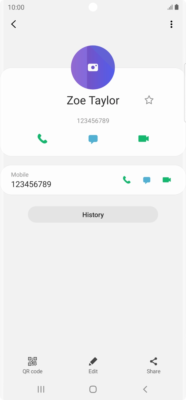 Press the call icon next to the required number.