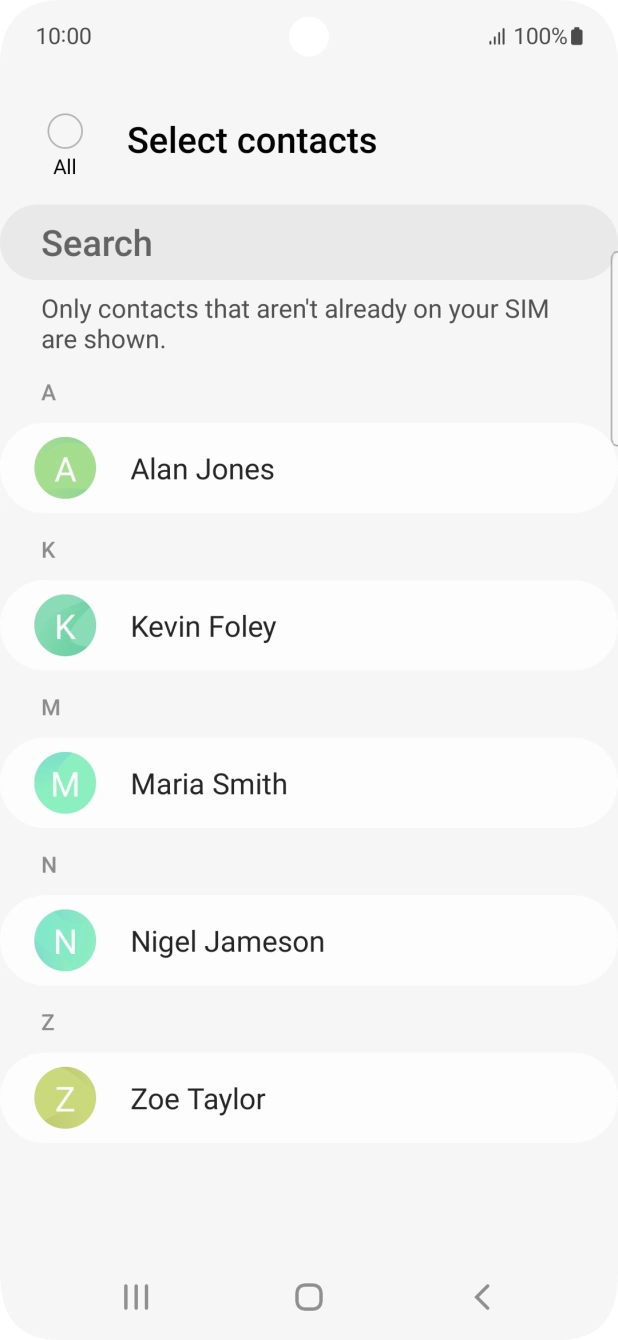 Press the field above 'All'.