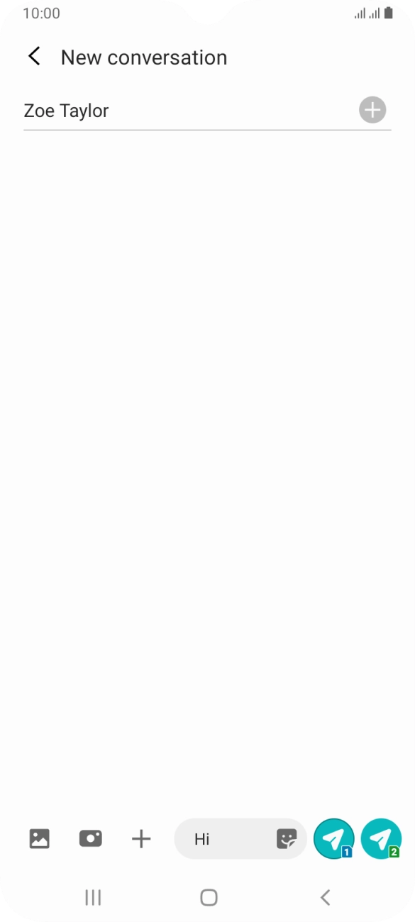 Press the attach picture icon. Press the attach picture icon.