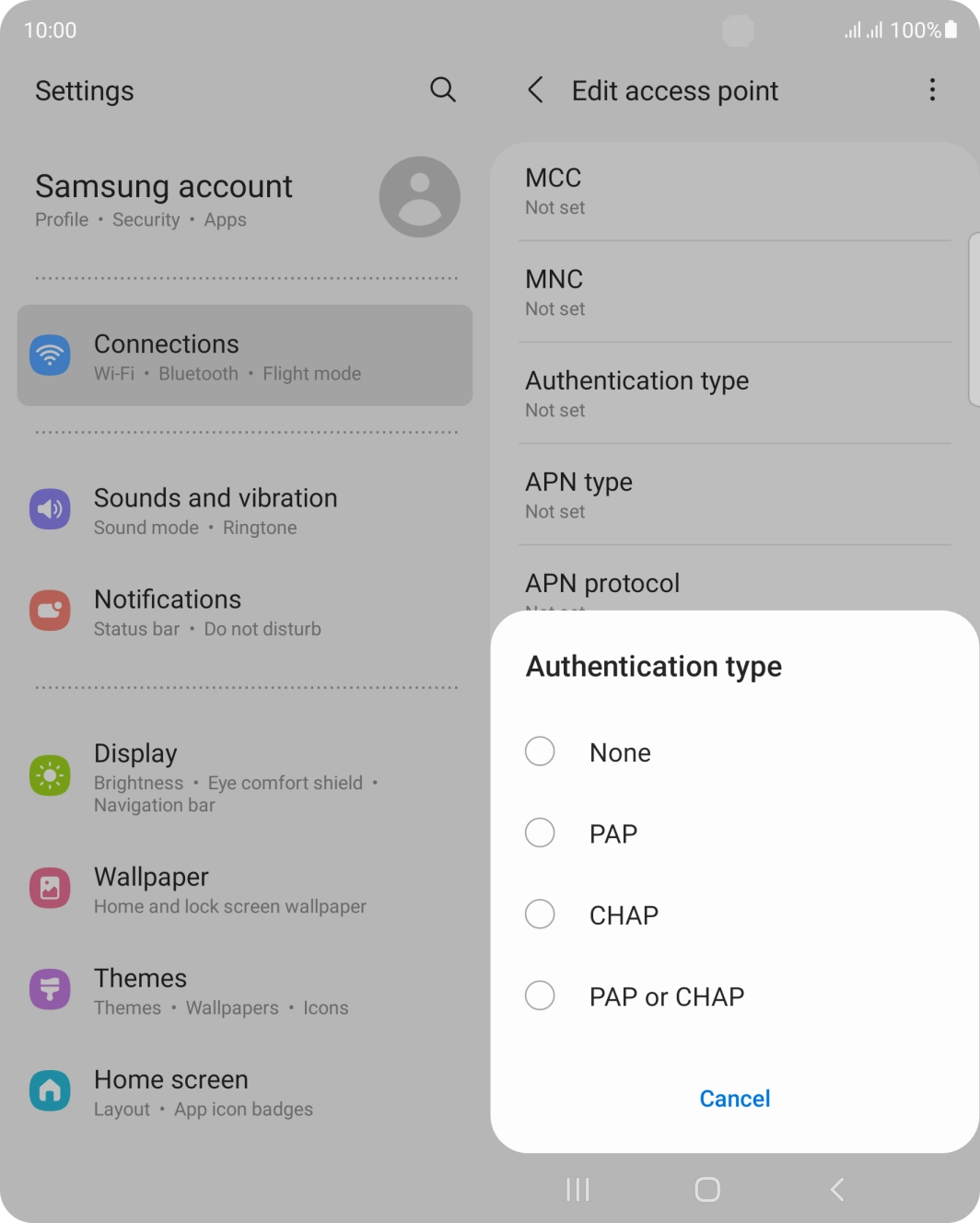 Press PAP. Press PAP.