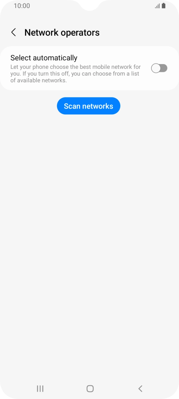 Press the indicator next to 'Select automatically' to turn on the function.