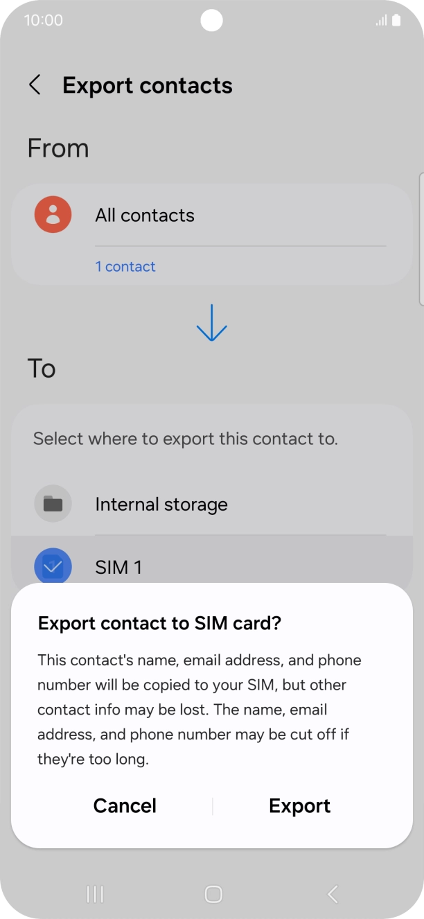 Press Export. Press Export.