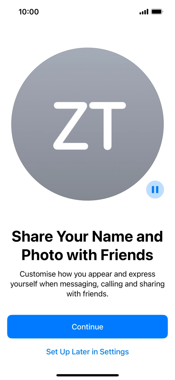 Press Continue. Press Continue.