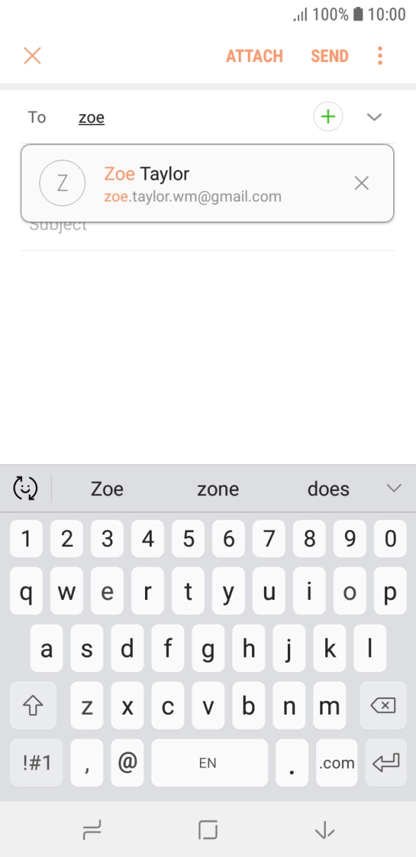 Press the required contact. Press the required contact.