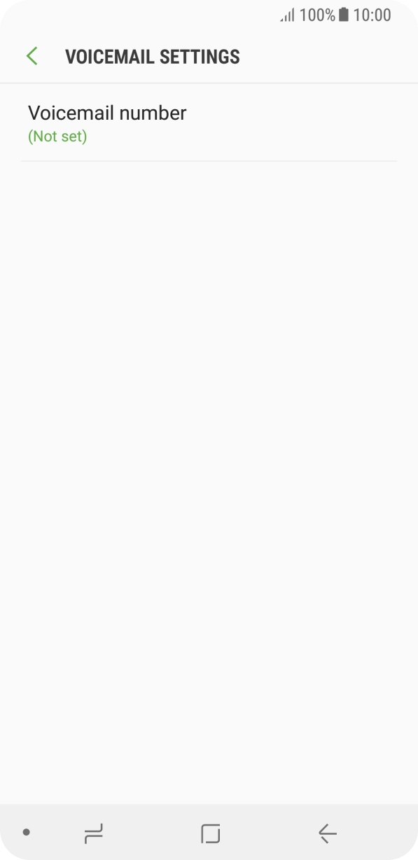 Press Voicemail number.