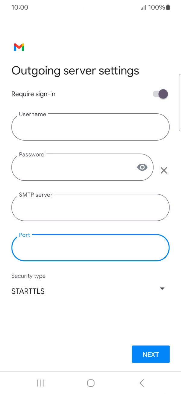 Press the drop down list below 'Security type'.