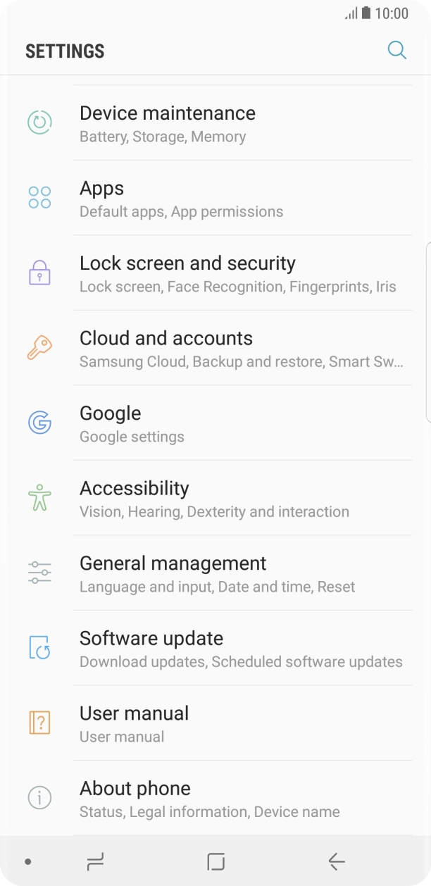 Press Cloud and accounts. Press Cloud and accounts.