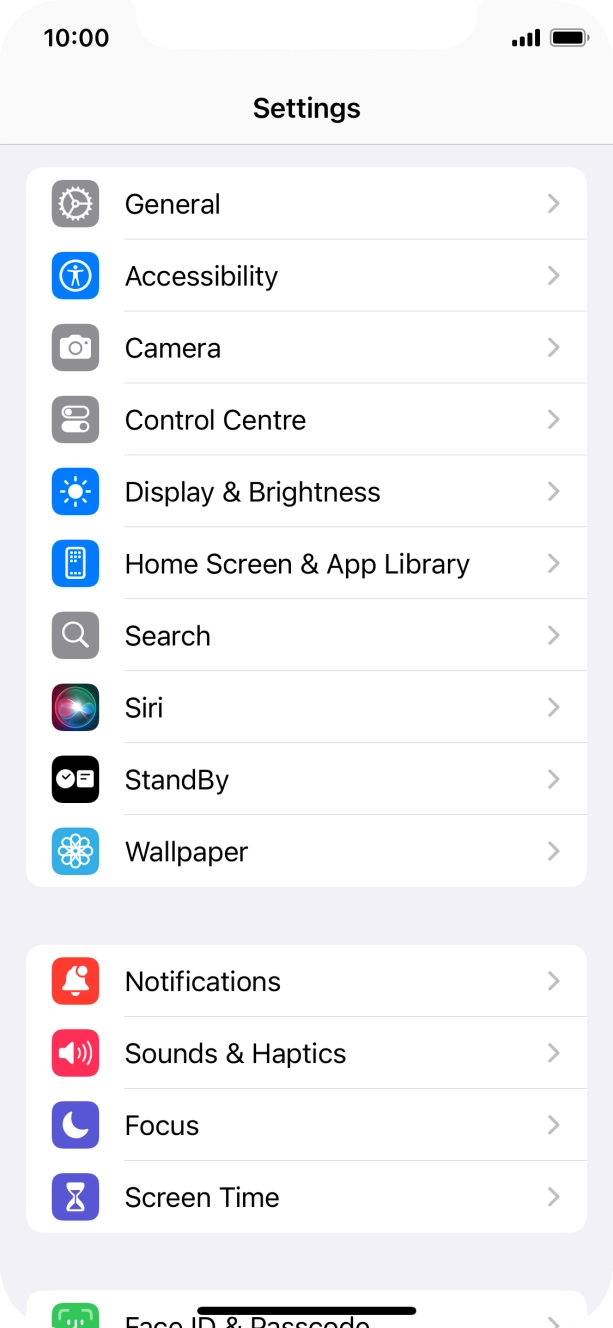 Press Display & Brightness. Press Display & Brightness.