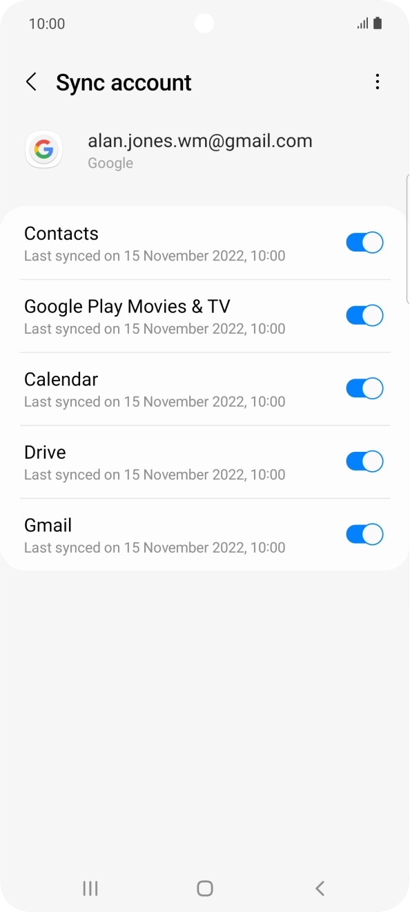 Press the Home key to return to the home screen.