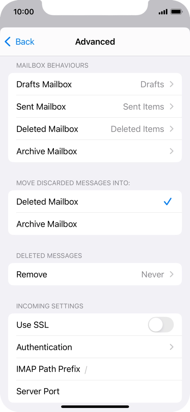 Press the indicator next to 'Use SSL' to turn on the function. Press the indicator next to 'Use SSL' to turn on the function.