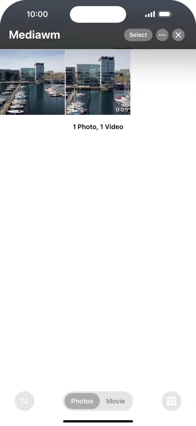 Open the app or screen you want to record.
