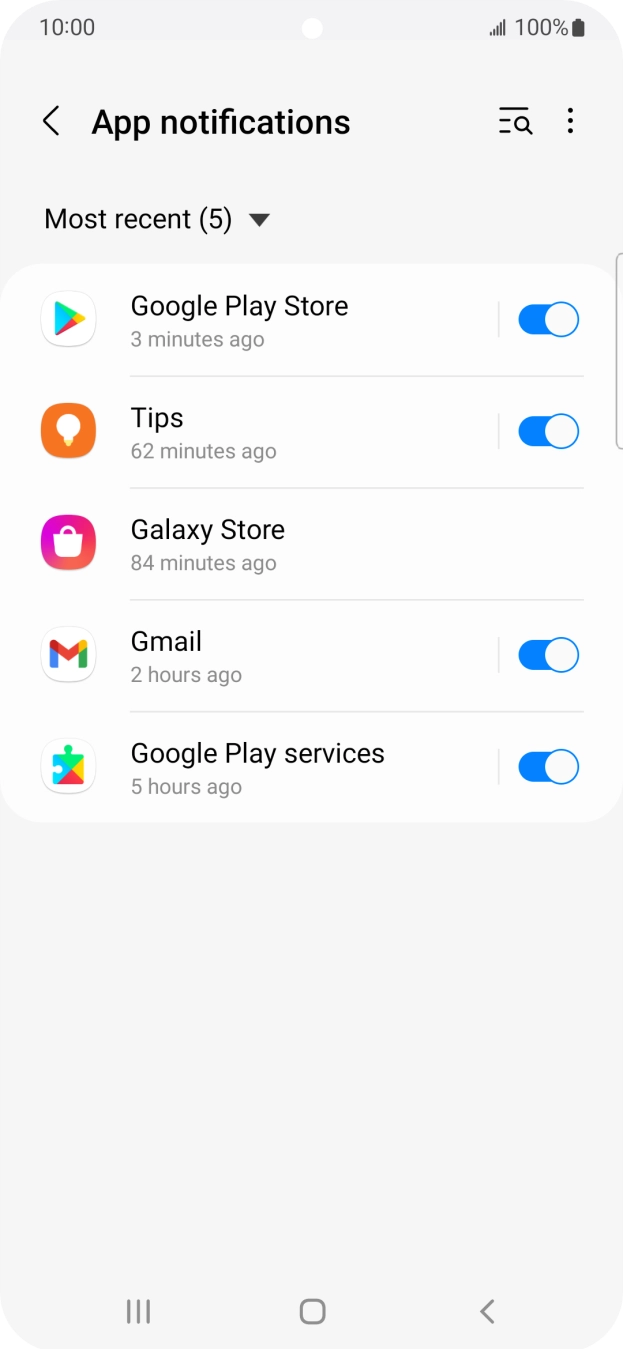 Press the drop down list.