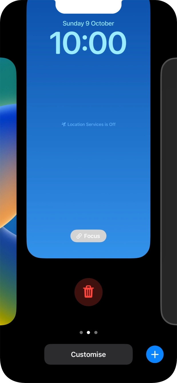 Press the delete icon. Press the delete icon.