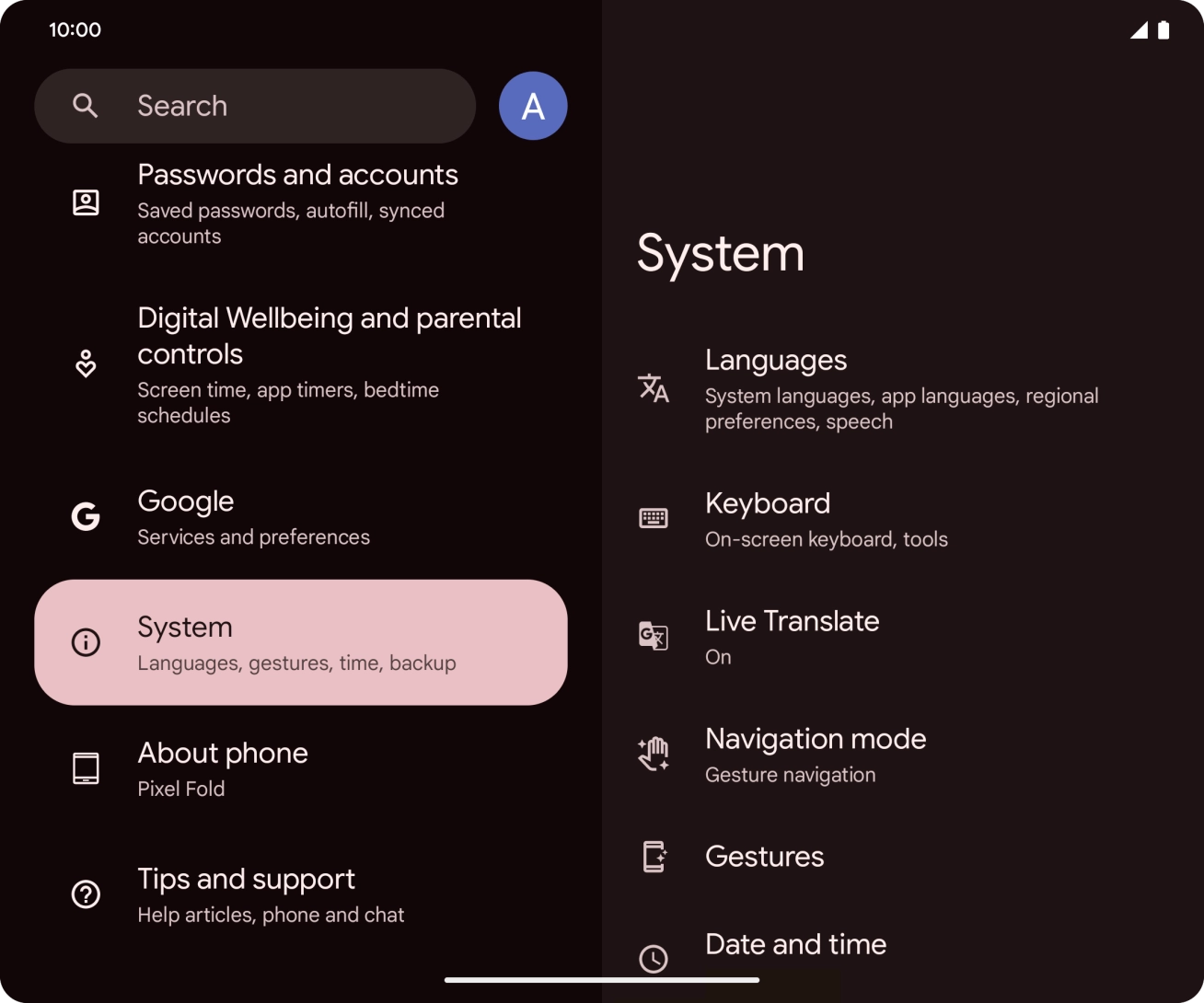 Press Date and time.