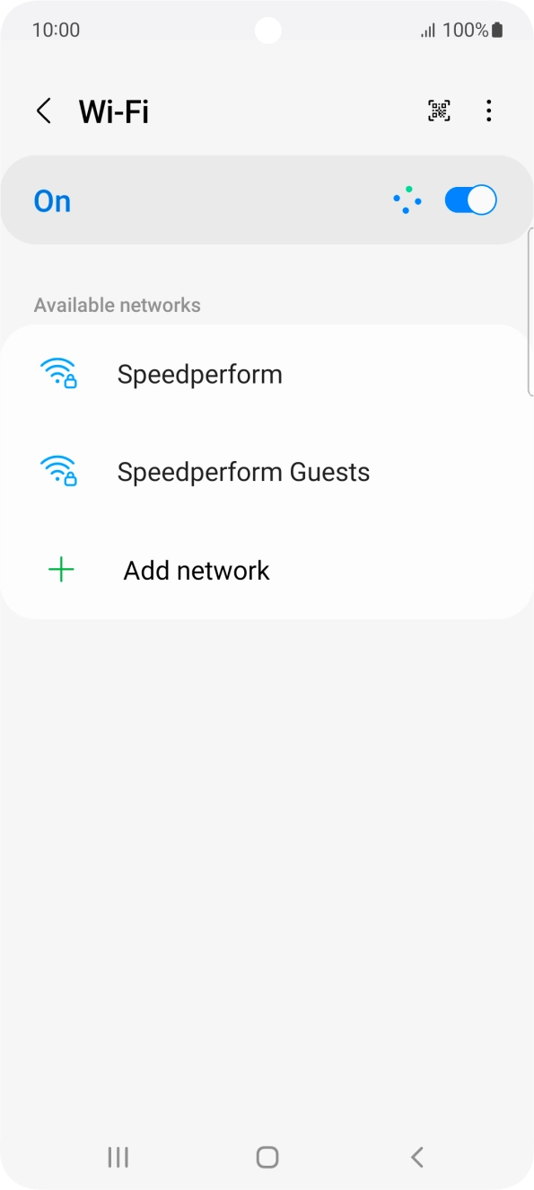 Press the menu icon. Press the menu icon.