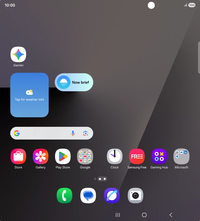 Press and hold the required app icon.