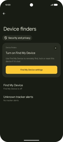 Press Find My Device.
