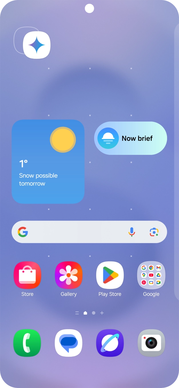 Drag the app icon to the required position on the home screen.