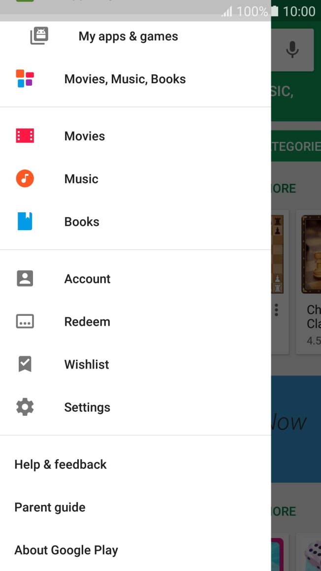 Press Settings. Press Settings.