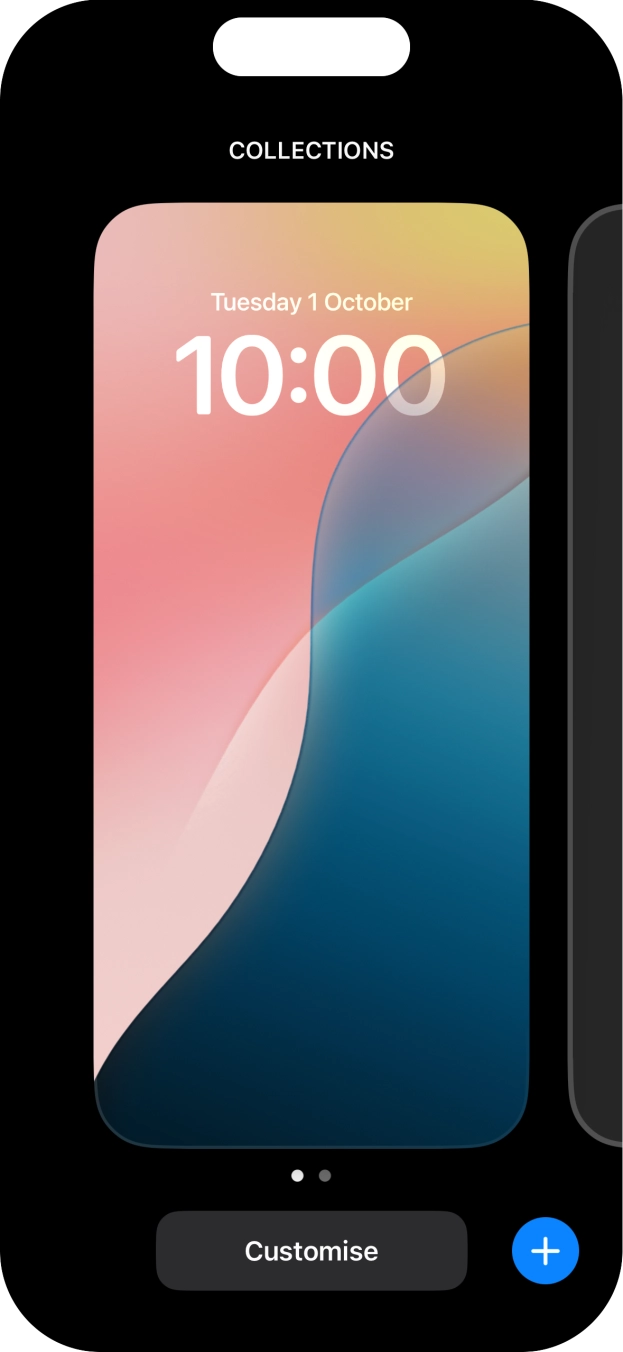 Press the add icon. Press the add icon.