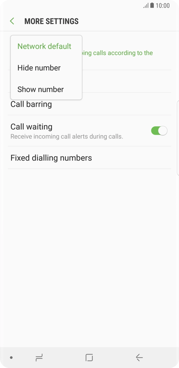 Press Show number to turn on caller identification. Press Show number to turn on caller identification.