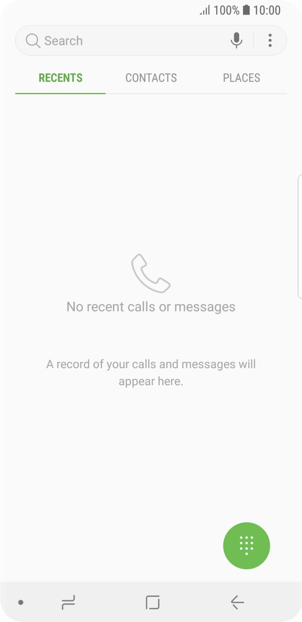 Press the menu icon.