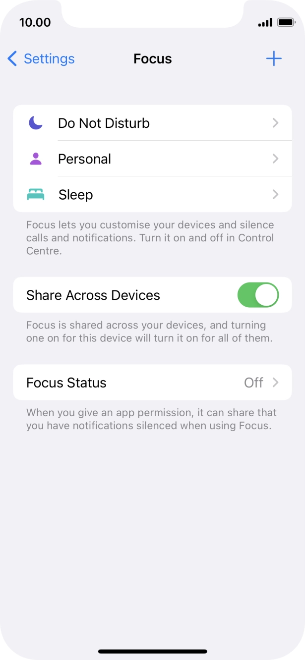 Press Do Not Disturb.