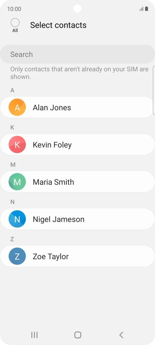 Press the field above 'All'.