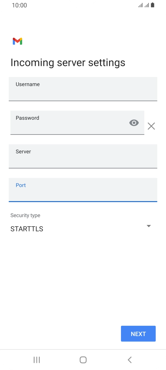 Press the drop down list below 'Security type'.