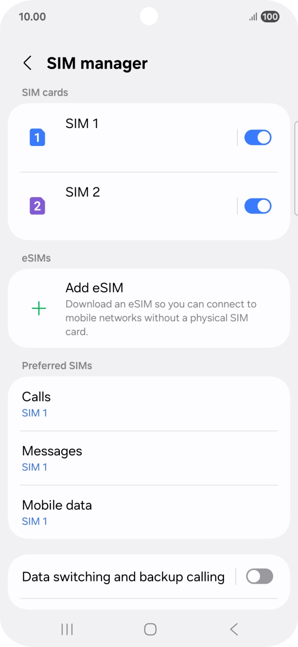 Press the required plan.