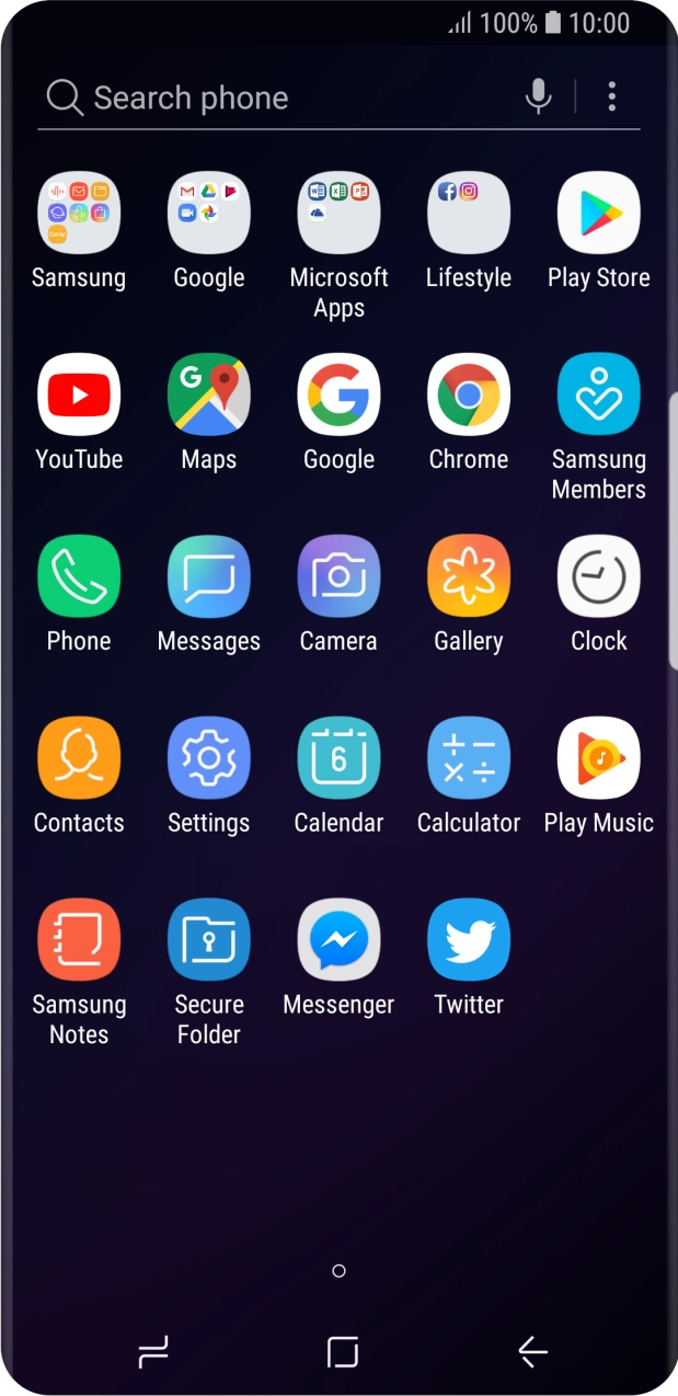 Press Samsung. Press Samsung.