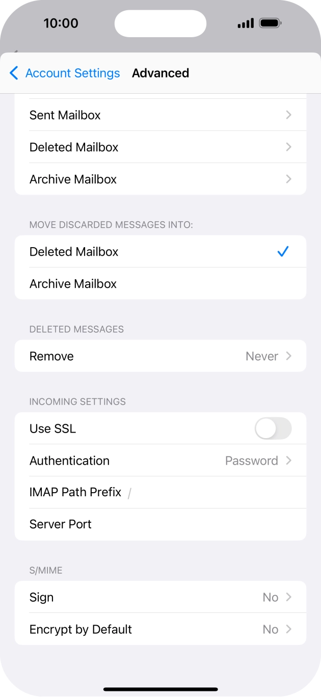 Press the indicator next to 'Use SSL' to turn on the function. Press the indicator next to 'Use SSL' to turn on the function.