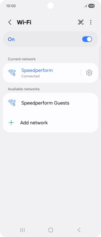 Press the Home key to return to the home screen.
