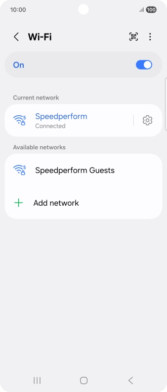 Press the Home key to return to the home screen.