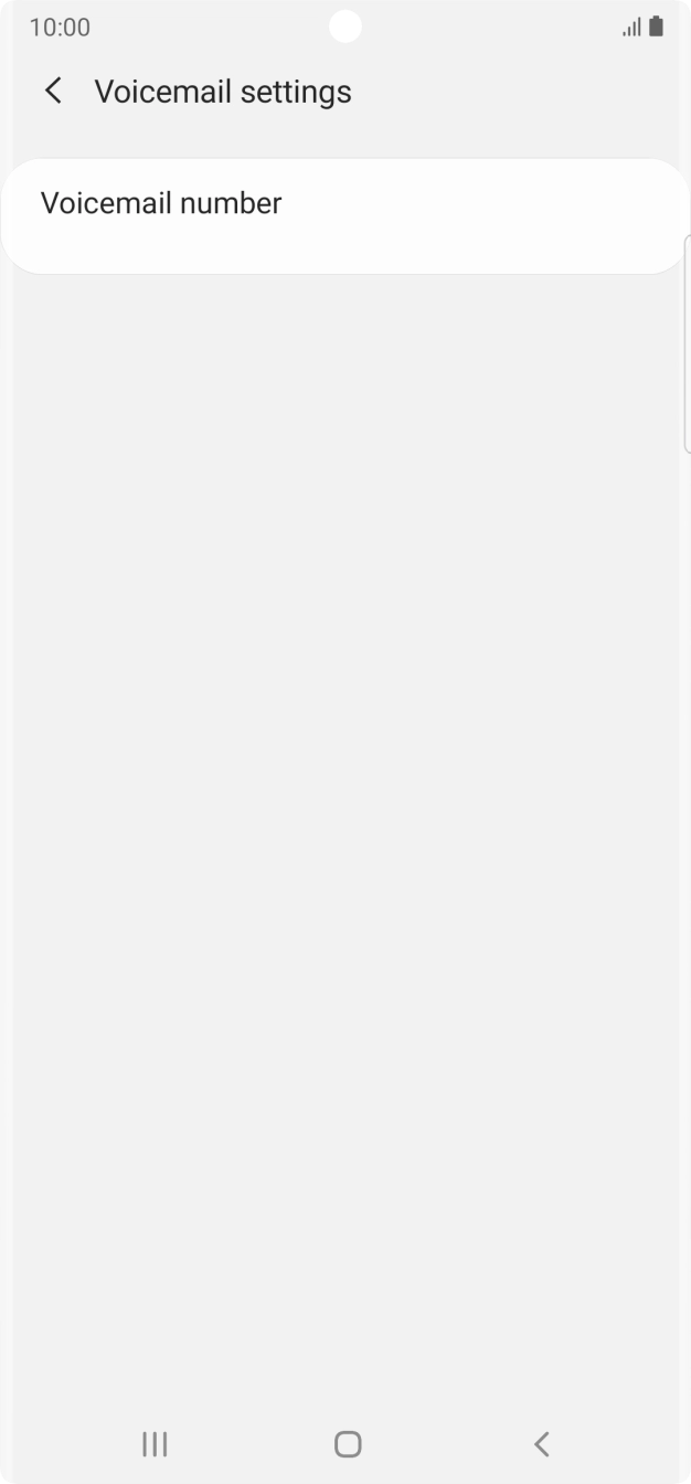 Press Voicemail number.