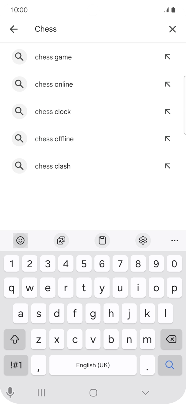 Key in the name or subject of the required app and press the search icon. Key in the name or subject of the required app and press the search icon.