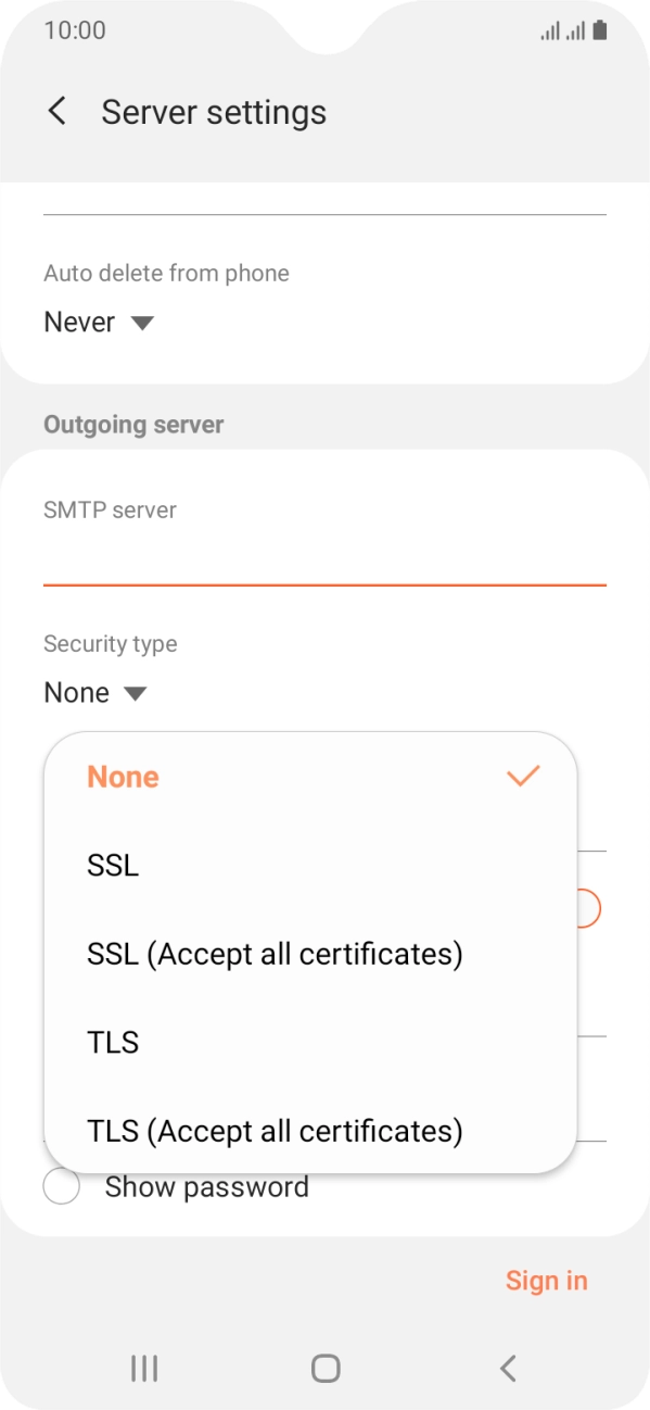 Press None to turn off the function. Press None to turn off the function.