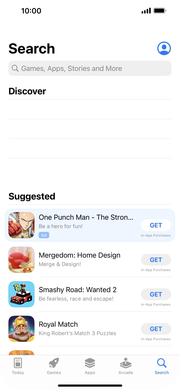 Press the search field and key in the name or subject of the required app. Press the search field and key in the name or subject of the required app.