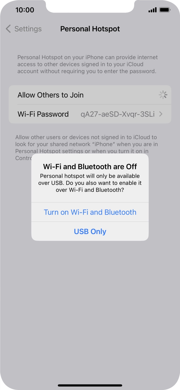 If WiFi is turned off, press Turn on Wi-Fi and Bluetooth.