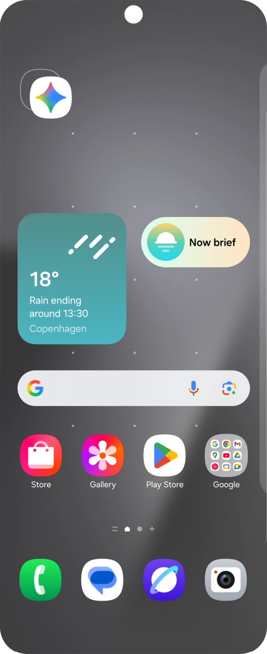 Drag the app icon to the required position on the home screen.