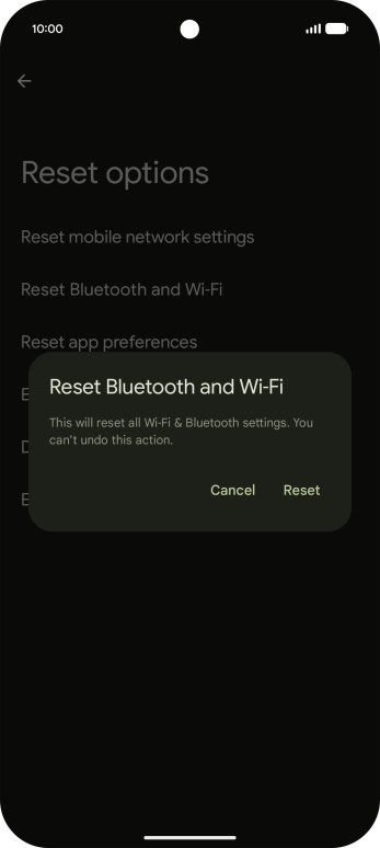Press Reset.