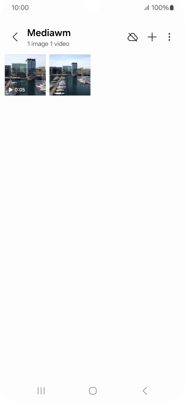 Press and hold any picture or video. Press and hold any picture or video.